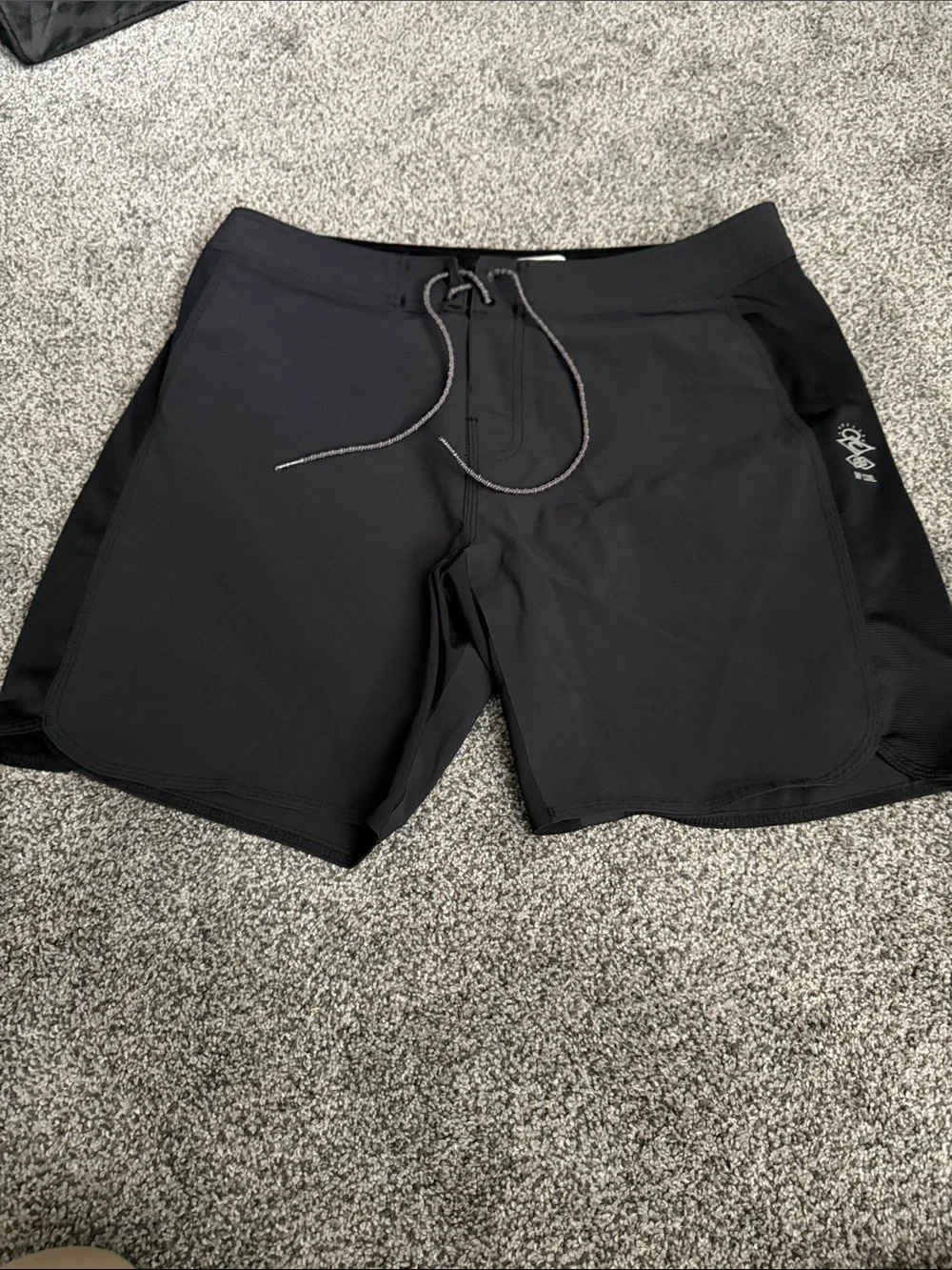 Rip Curl Black Men's Board Shorts with Drawstring Waist